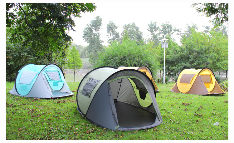 Cheap Goat Tents Outdoor Automatic Camping Tent for 3 4 People Couple Camping Beach Boat Tent for 2 People Easy Quick Opening Rainproof Pop Up Tents 